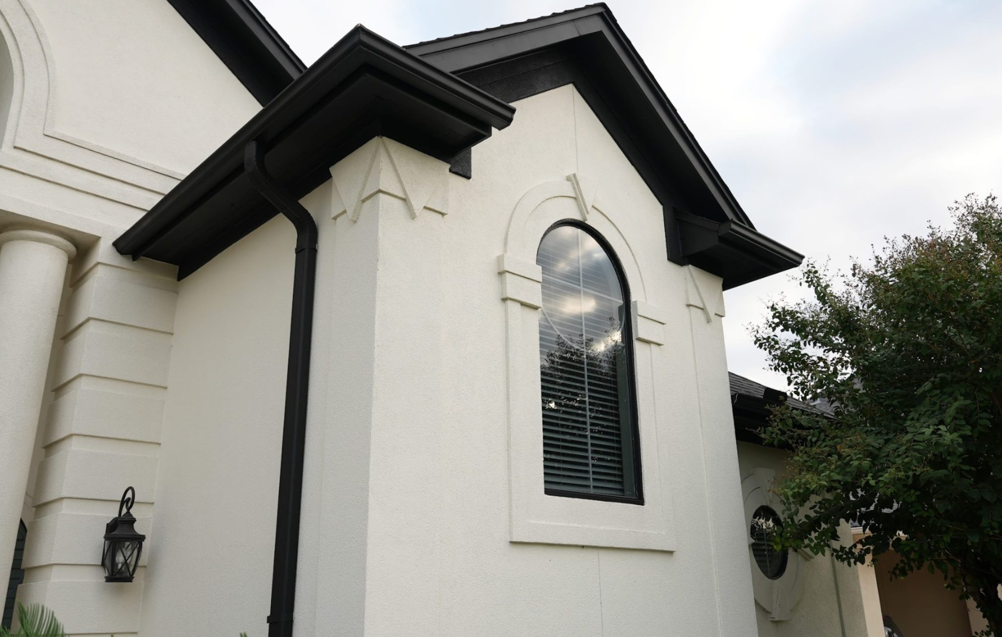 Roof, Gutters and Painting for Stucco Home in Sugar Land, Texas